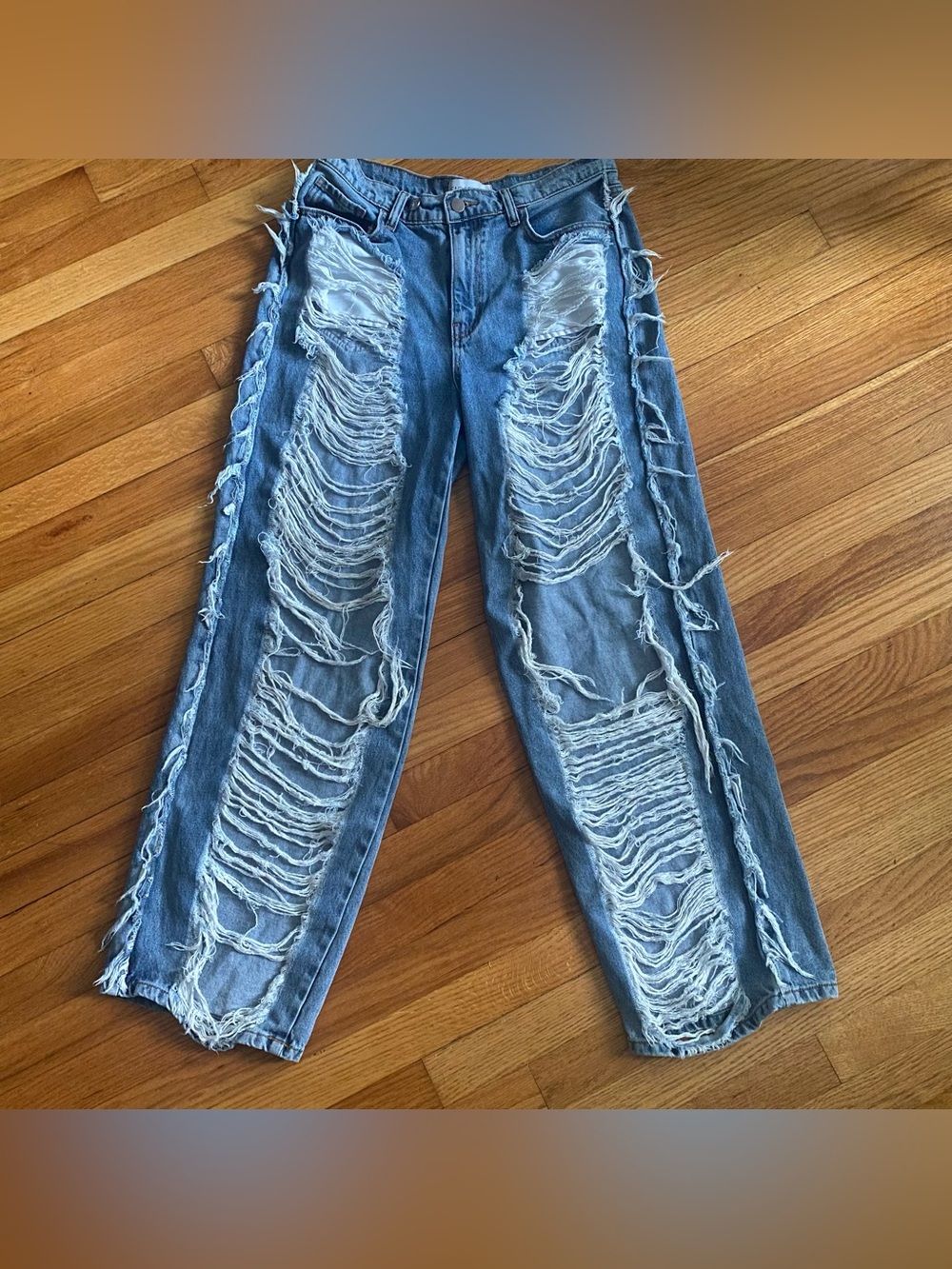 Super Cute Distressed Ripped Blue Women’s Jeans